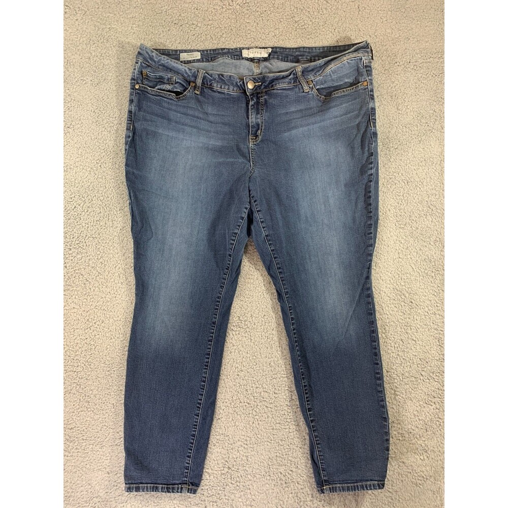 Torrid Women's Denim Blue Skinny Jeans Size 26 5-Pocket Design